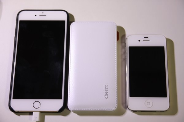 cheero Handy 6000mAhとiPhone 6Plus ・ iPhone 4s