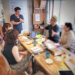 金丸文化農園さんアイデアブレスト会に参加、農園の未来を一緒に考えて、果物の美味しさが ぎゅっと形になったジェラアートが絶品だった