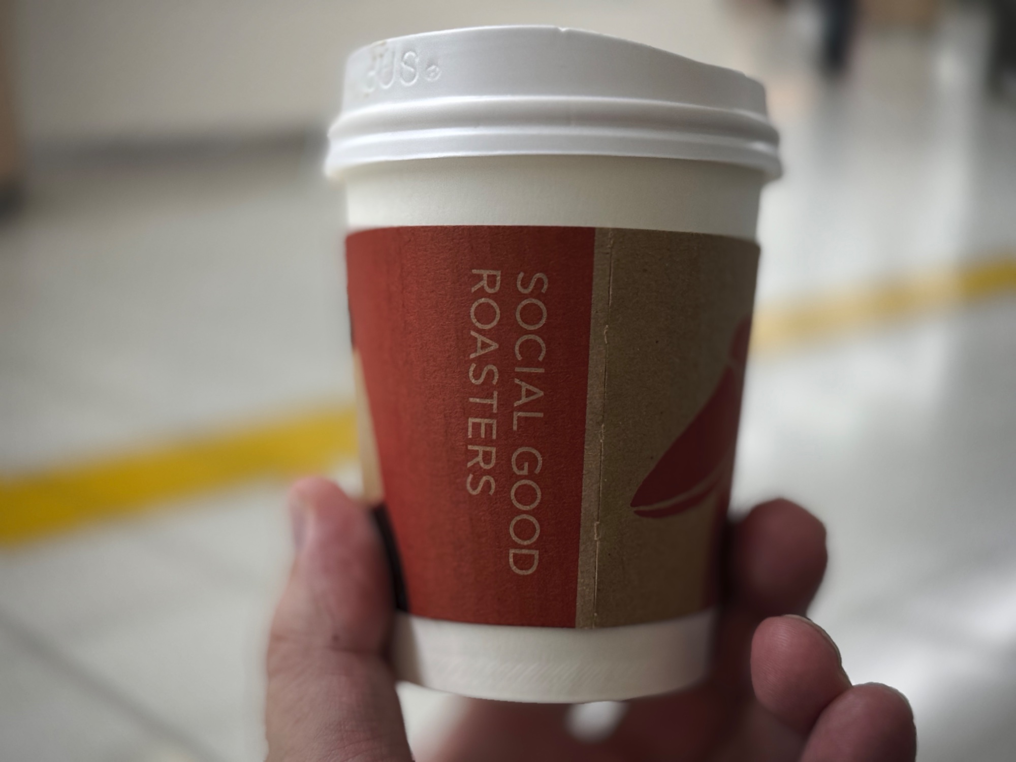 Social Good Roastersのパンダが描かれたコーヒーカップ